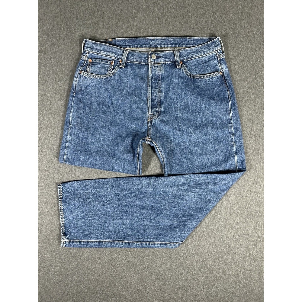 Levi's 501 Original Straight Jeans Medium Wash Denim Men's W38 L34